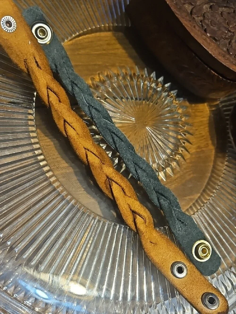 Hand Crafted Mystery Braid Genuine Leather Bracelet Snap Closure NEW CustomOrder